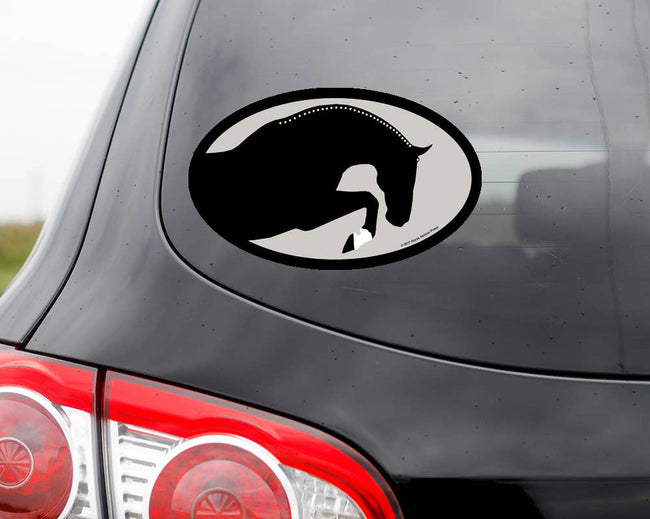 HHP Oval Equestrian Horse Sticker: Hunter