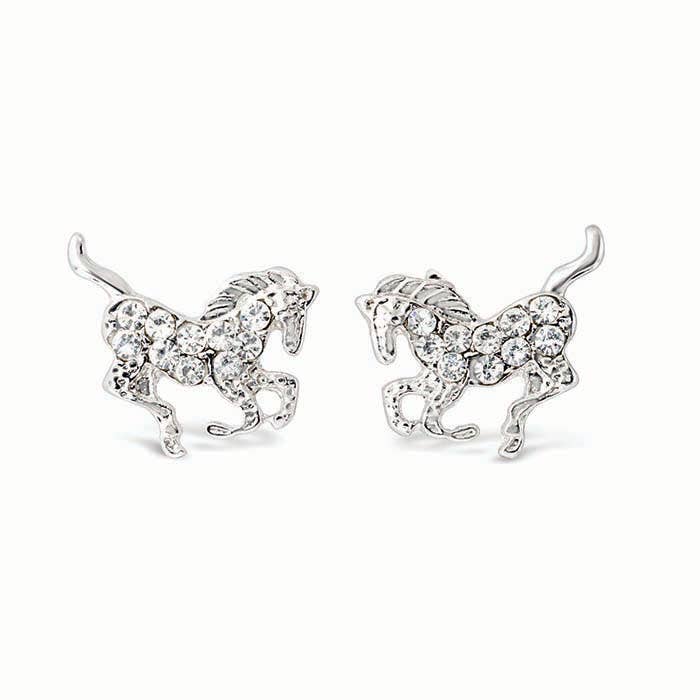 Kid's Galloping Horse Earrings