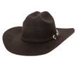 American Hat Makers Black Cattleman Felt Cowboy Hat with Cowboy Hat Band 