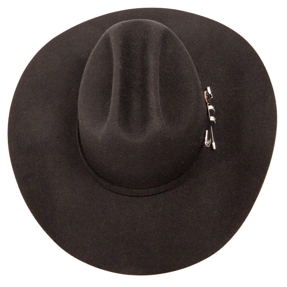 American Hat Makers Cattleman Felt Cowboy Hat with Cowboy Hat Band