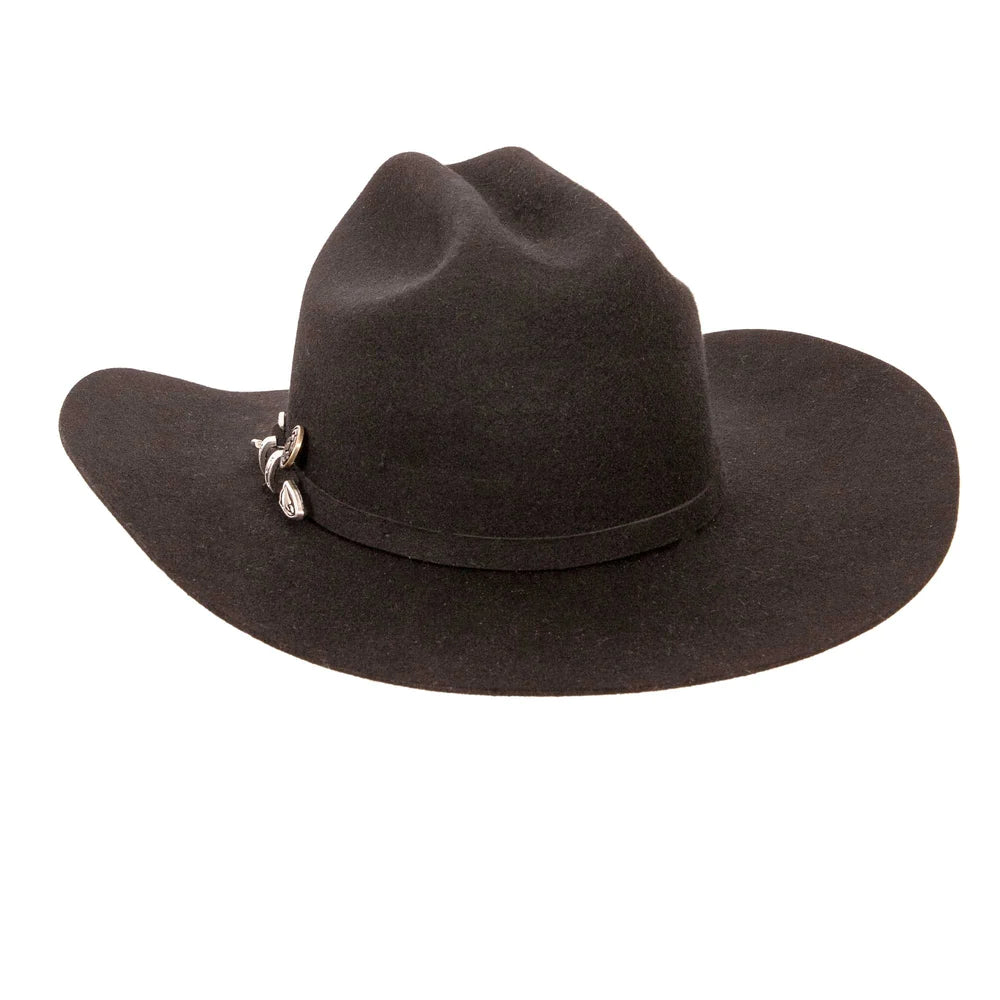 American Hat Makers Cattleman Felt Cowboy Hat with Cowboy Hat Band