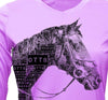Noble Pony UPF-50 long sleeve V-neck LILAC color OTTB performance shirt