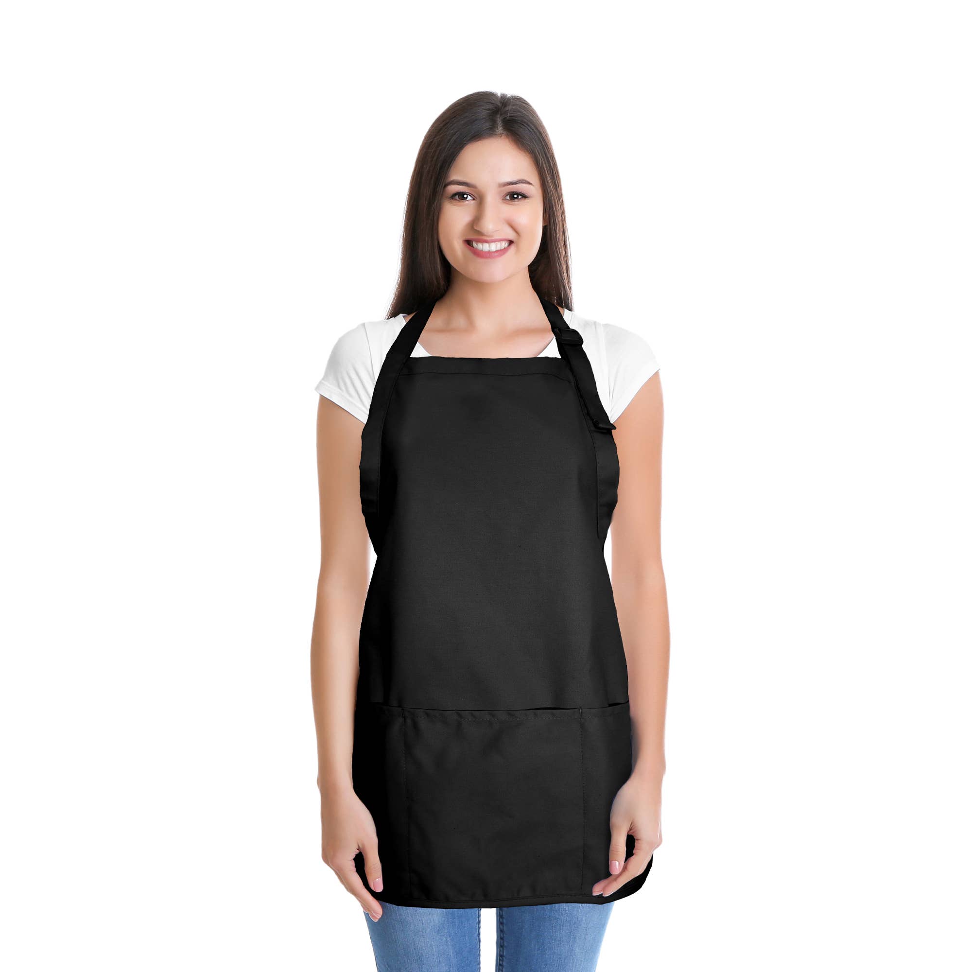 DALIX Poly Cotton Apron - 3 Pockets