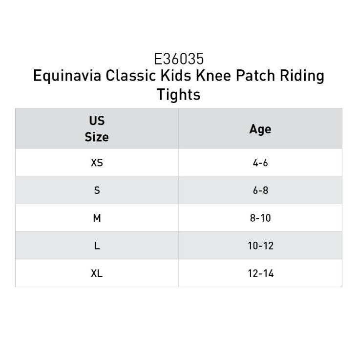 Classic Kids Knee Patch Riding Tights