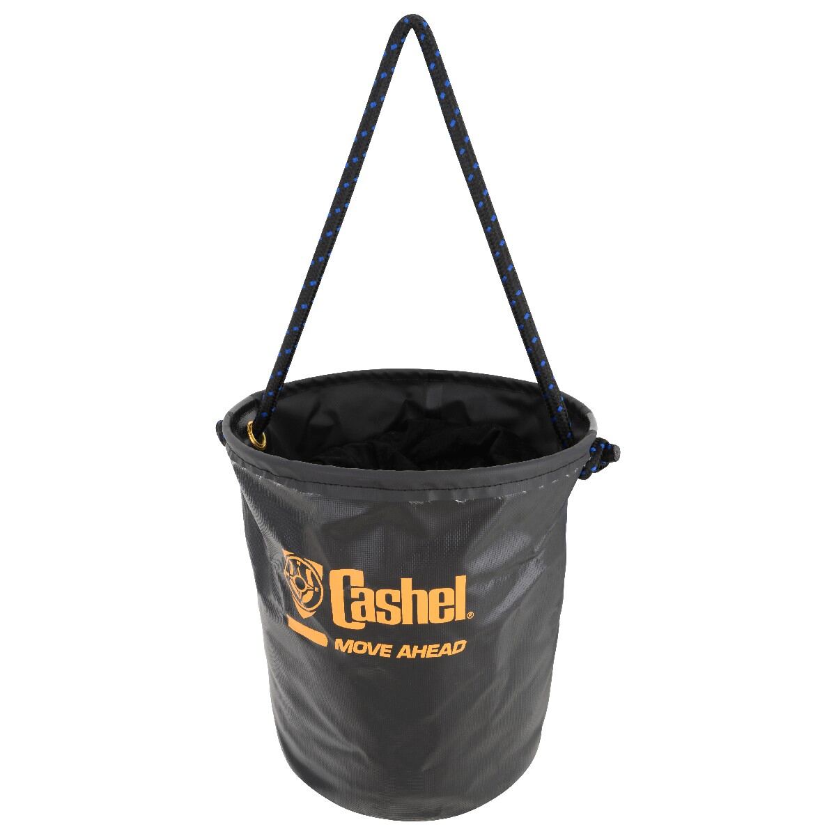 Cashel Collapsible Water Pail / Bucket open and ready to fill with water or horse feed.