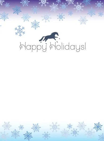Horse Christmas Card - Galloping