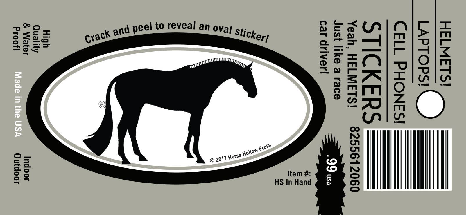 Horse Hollow Press - Horse Laptop, Cell Phone & Helmet Sticker: Hunter Horse