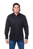 Rodeo Clothing - Men's Western Solid Twill Long Sleeves Snap Button Shirt