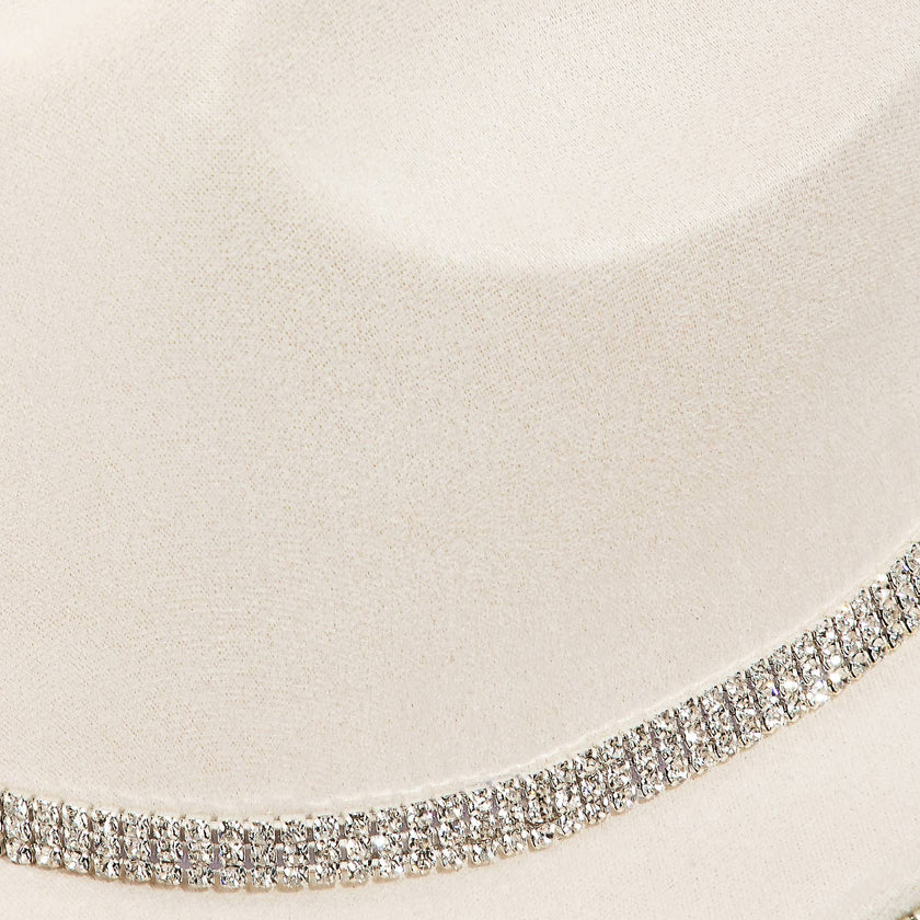 Rhinestone Trim Cowboy Hat