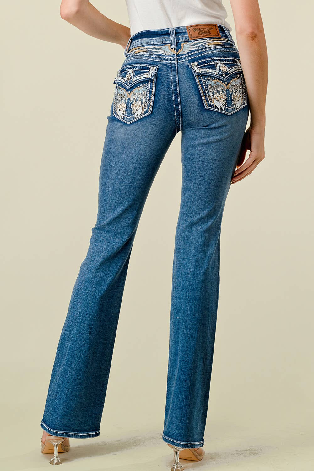 Bootcut Stretchy Bling Jeans