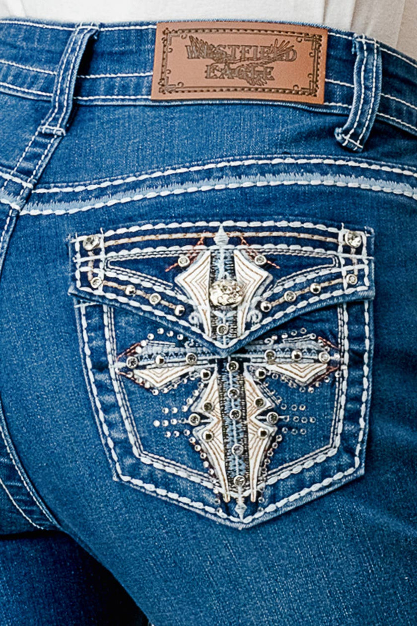 DZ - WB-14 Stretchy Women's Bling Jeans by Westfield Eagle Jeans