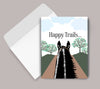 Horse Birthday Card: Happy Trails