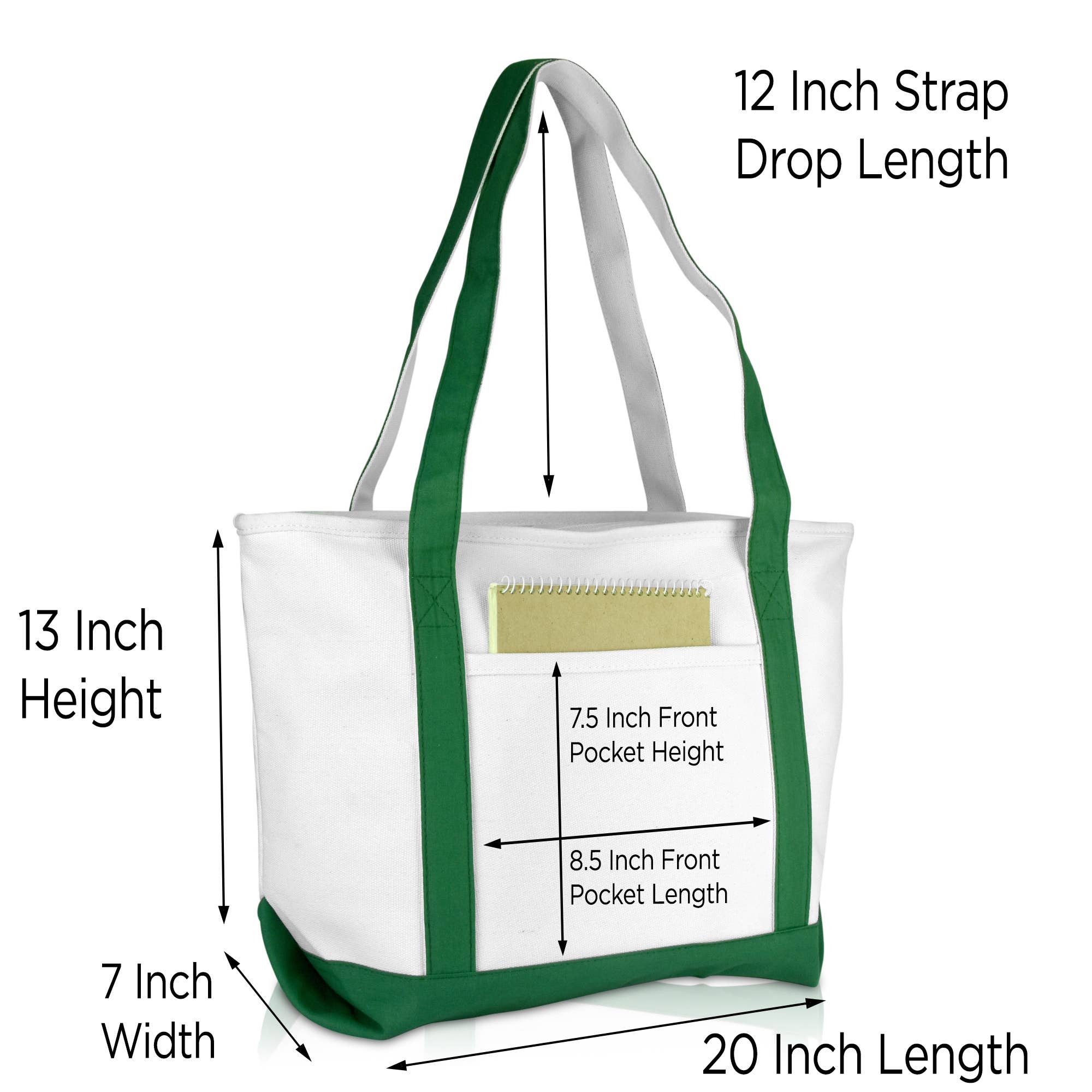 Dalix - DALIX Daily Shoulder Tote Bag Premium Cotton