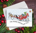 Horse Christmas Card - Santa Knows