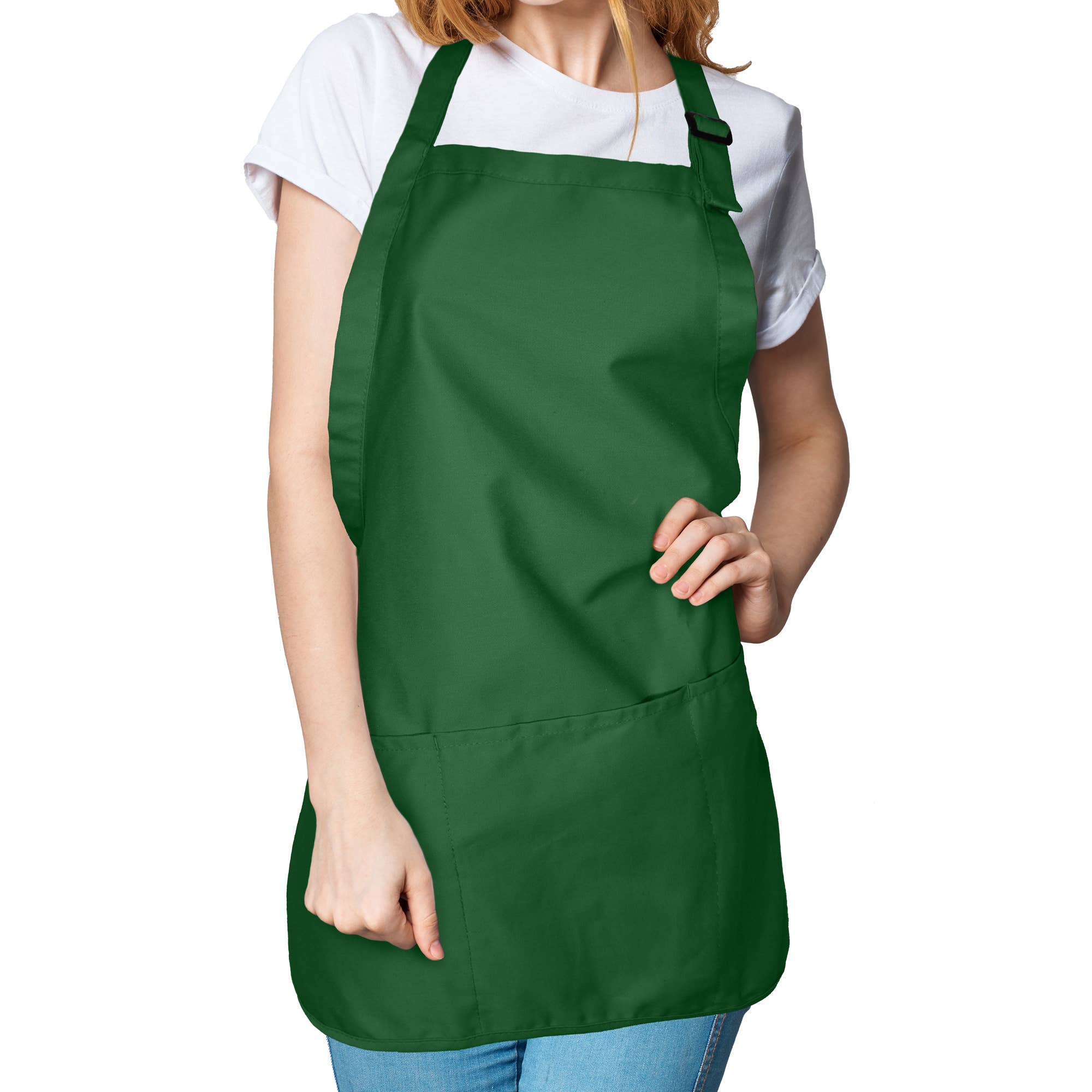 DALIX Poly Cotton Apron - 3 Pockets