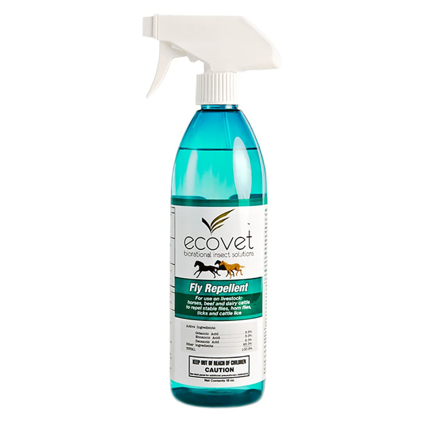 Ecovet Fly Repellent for Horses and Cattle 18 ounce spray bottle
