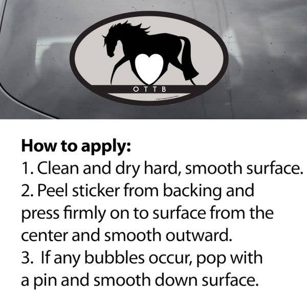 Horse Hollow Press - Oval Equestrian Horse Sticker: Piaffe