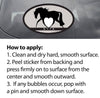 Horse Hollow Press - Oval Equestrian Horse Sticker: Piaffe