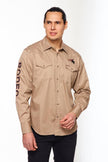 Rodeo Embroidered Logo Shirt - Khaki