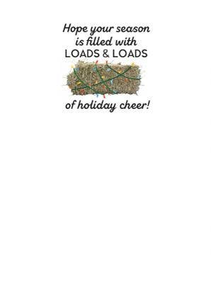 HHP Horse Christmas Card: Hay Truck