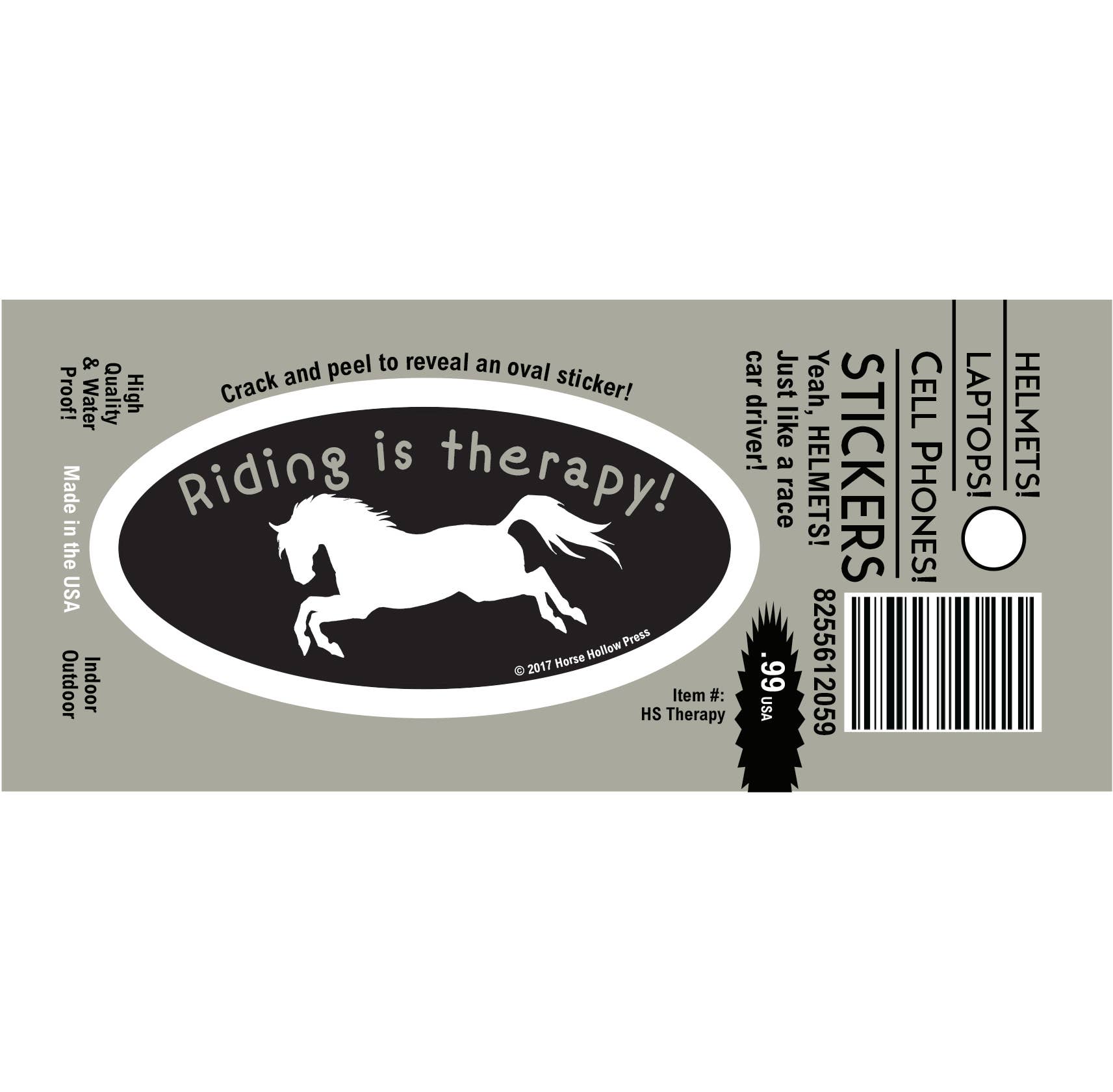 Horse Hollow Press - Horse Laptop, Cell Phone & Helmet Sticker: Riding