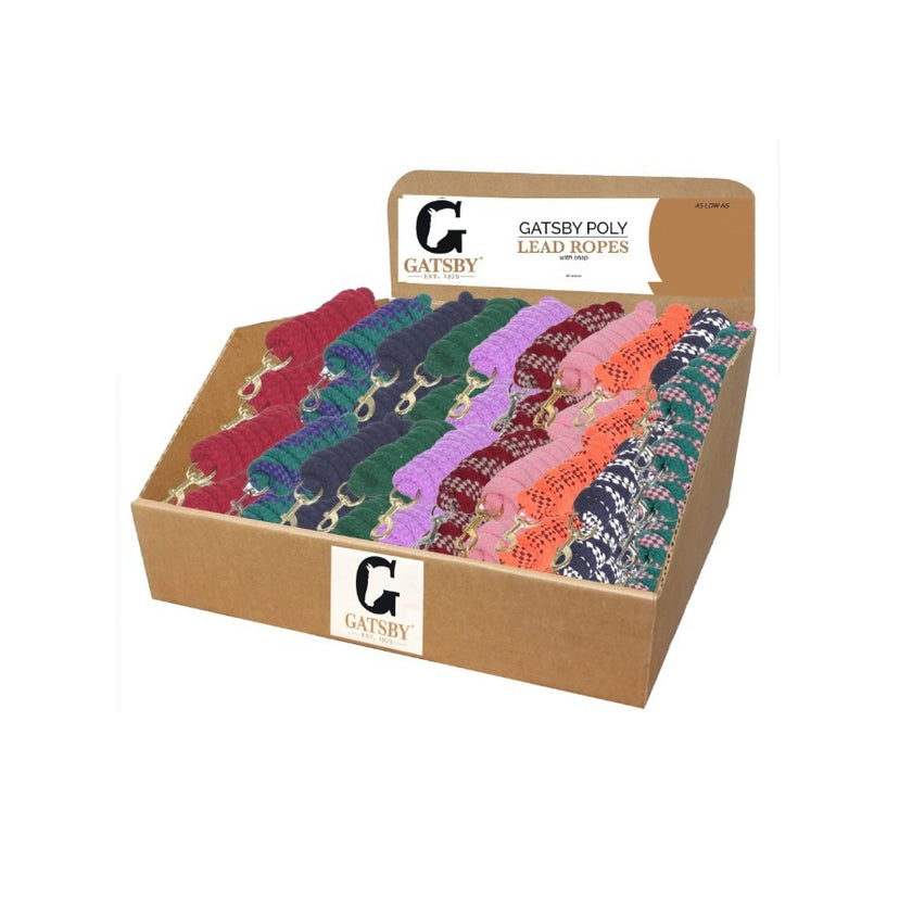 Gatsby® 10' Poly Lead with Snap - Assorted Colors