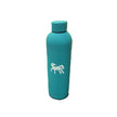 Insulated Water Bottle with a white  Horse - turquoise