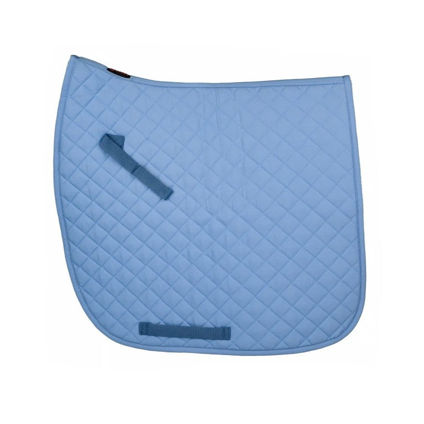light Blue quilted GATSBY Basic Dressage Saddle Pad