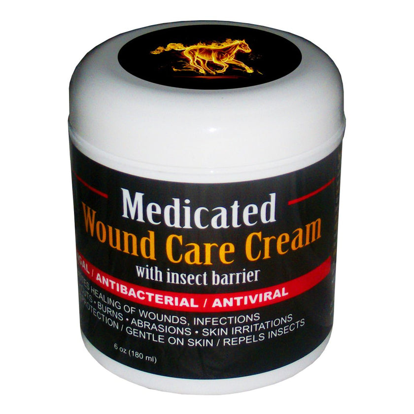 E3 Elite Equine Medicated Wound Cream and Insect Barrier, 6 ounce jar