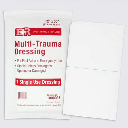Ever Ready First Aid Multi-Trauma Sterile Non-Woven Dressing - 12” x 30”