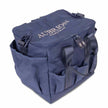 Navy blue equestrian bag with 'Aubrion' branding on a white background