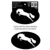 Horse Sticker: Jumper on Black