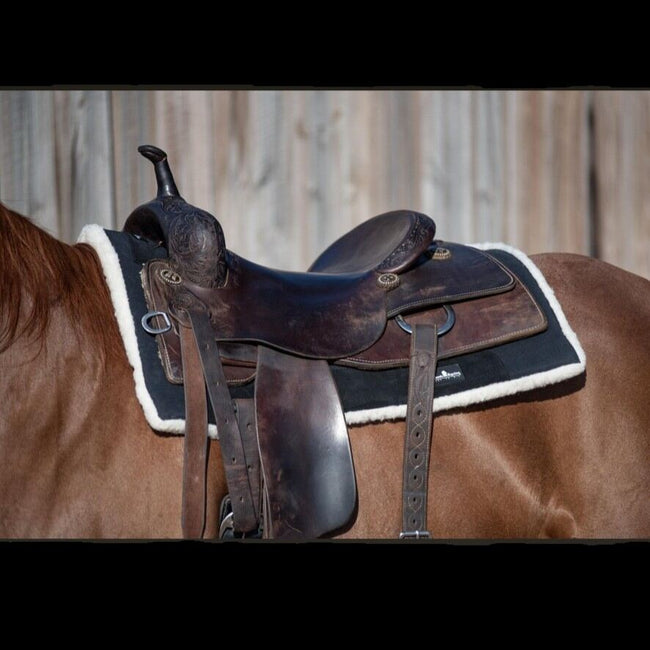 Performance Trainer Saddle Pad on model horse under a saddle as example
