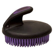 Weaver Palm Held Fine Curry Comb in purple and black