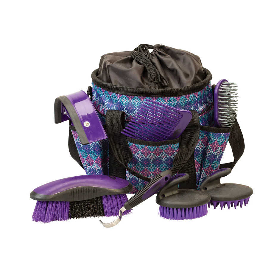 Weaver Leather® Grooming Kit Purple Geo