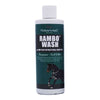 Rambo Wash laundry detergent 8 oz bottle front label