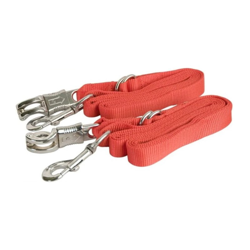 Cross Ties with Panic Snap red