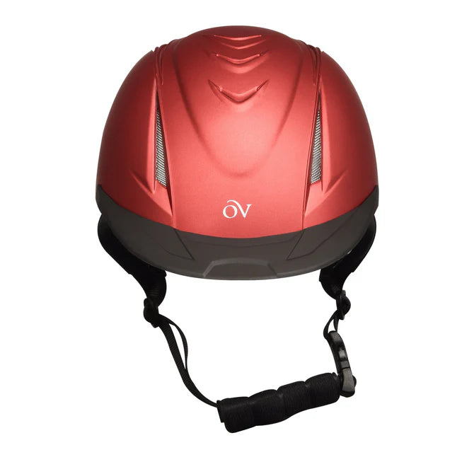 Red Ovation® Metallic Schooler Riding Helmet