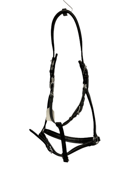 KHS-E Black Halter with Rhinestone Noseband XF