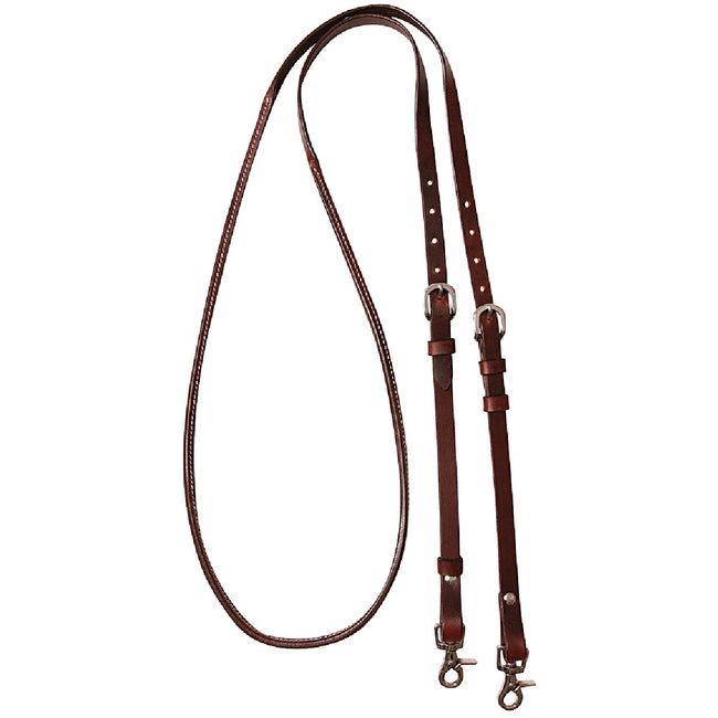 Adjustable Roping Rein Buckle and Keeper Ends
