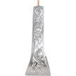 Aluminum Engraved Slanted Stirrup showing detail of engraving