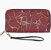 Kelley and Company - Red Bridles Clutch Wallet