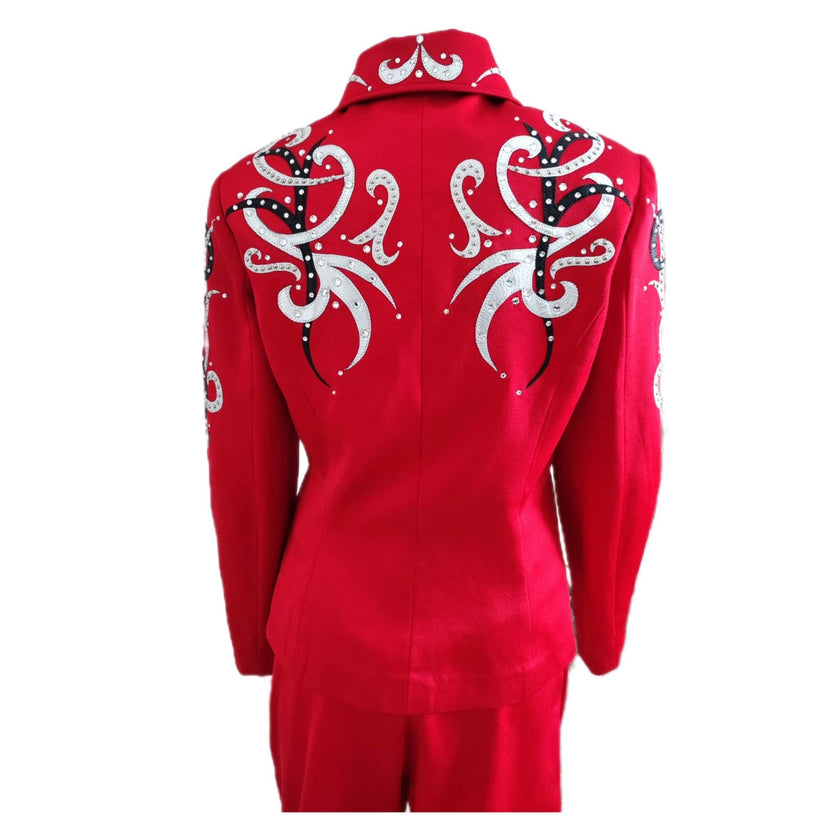 showmanship outfit red top back shows design