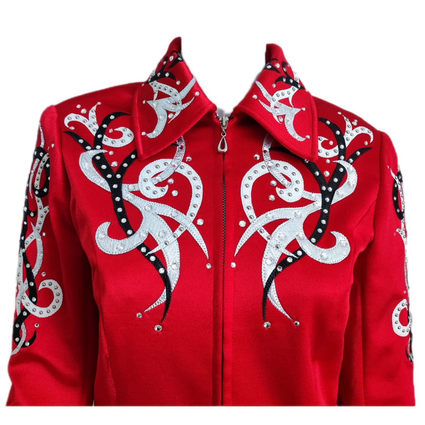 showmanship outfit red top front shows design