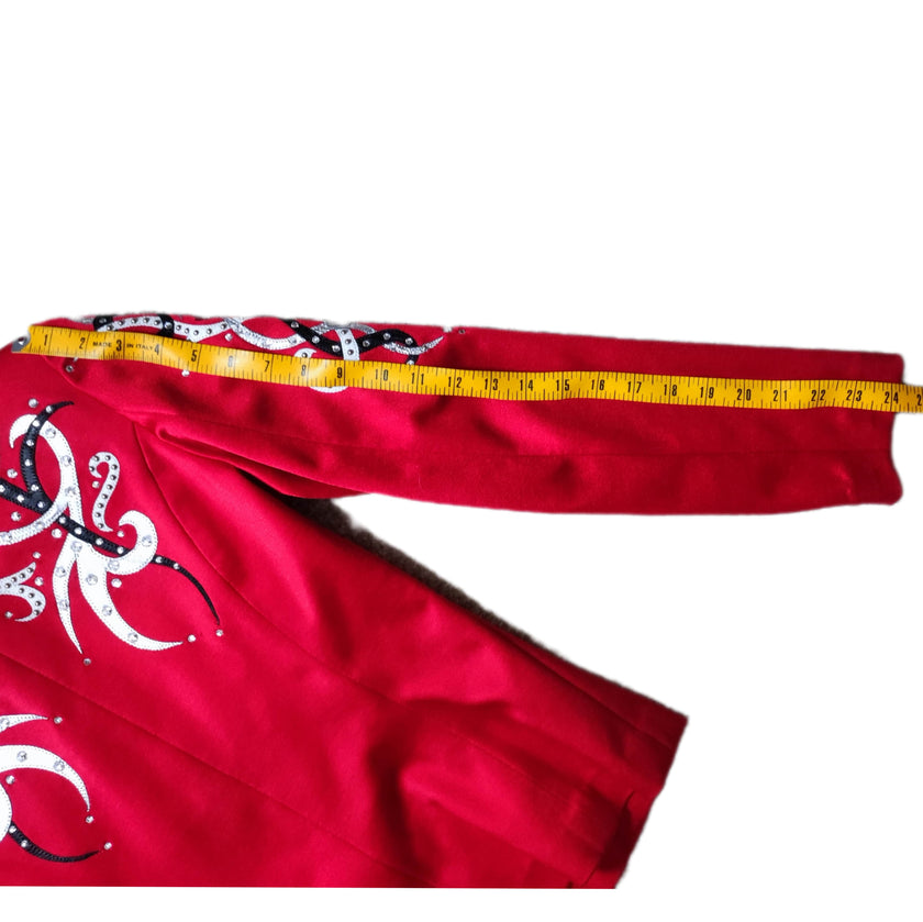 showmanship outfit red arm length measurement 24 inch