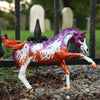 BREYER Spectre - Halloween Horse outside