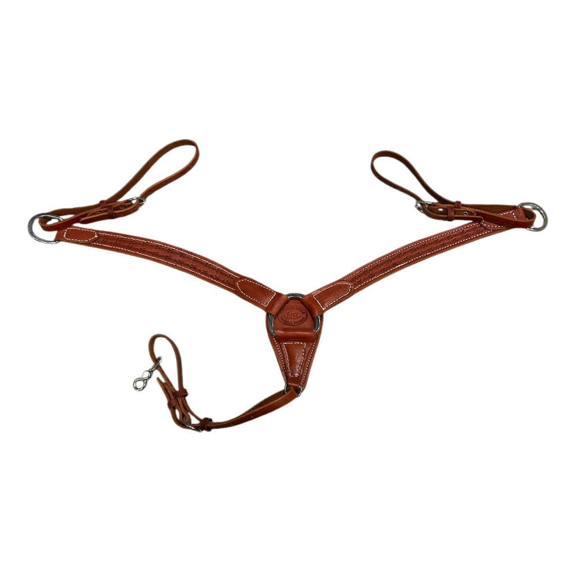 SIT Hand Tooled Barb Breast Collar