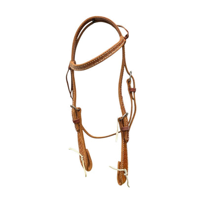 SIT Browband Headstall Hand Tooled Basket