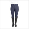 Ladies Willow Knee Patch Winter Breech navy front view