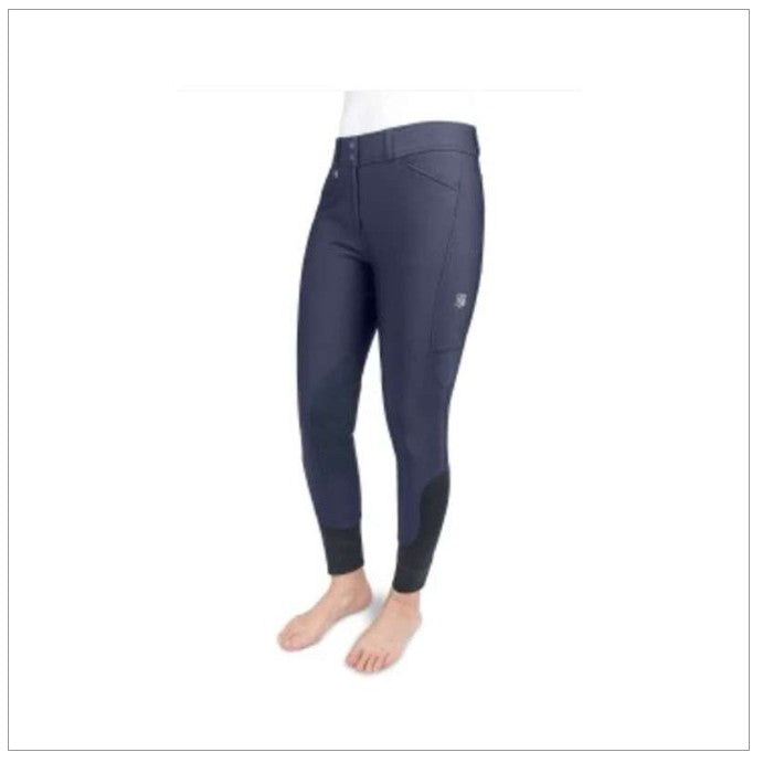 Ladies Willow Knee Patch Winter Breech navy side view